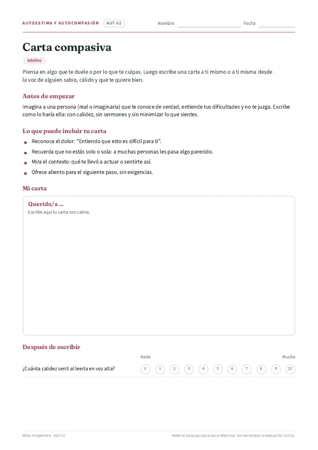 Ficha Carta compasiva